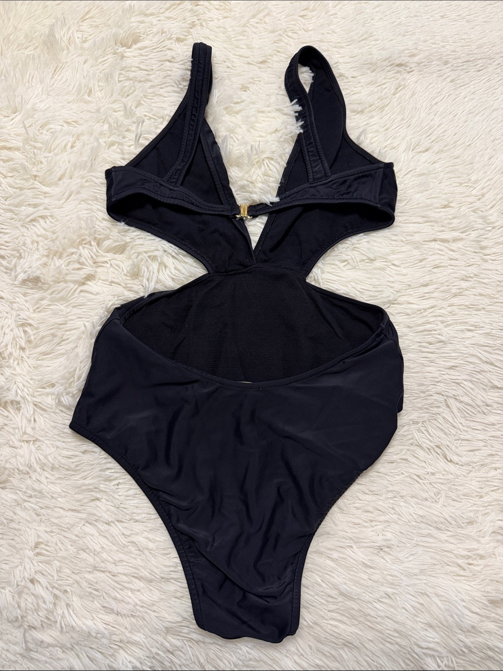 Salinas Black Cutout One-Piece Swimsuit - Picture 2 of 3
